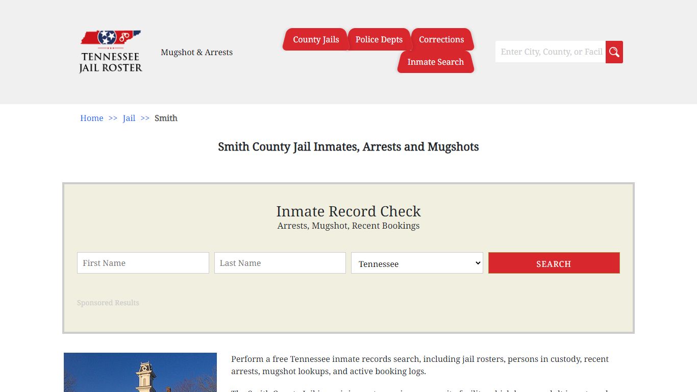 Smith County Jail Inmates, Arrests and Mugshots - Jail Roster Search